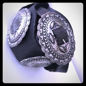 RALPH LAUREN blk leather super heavy Conch…